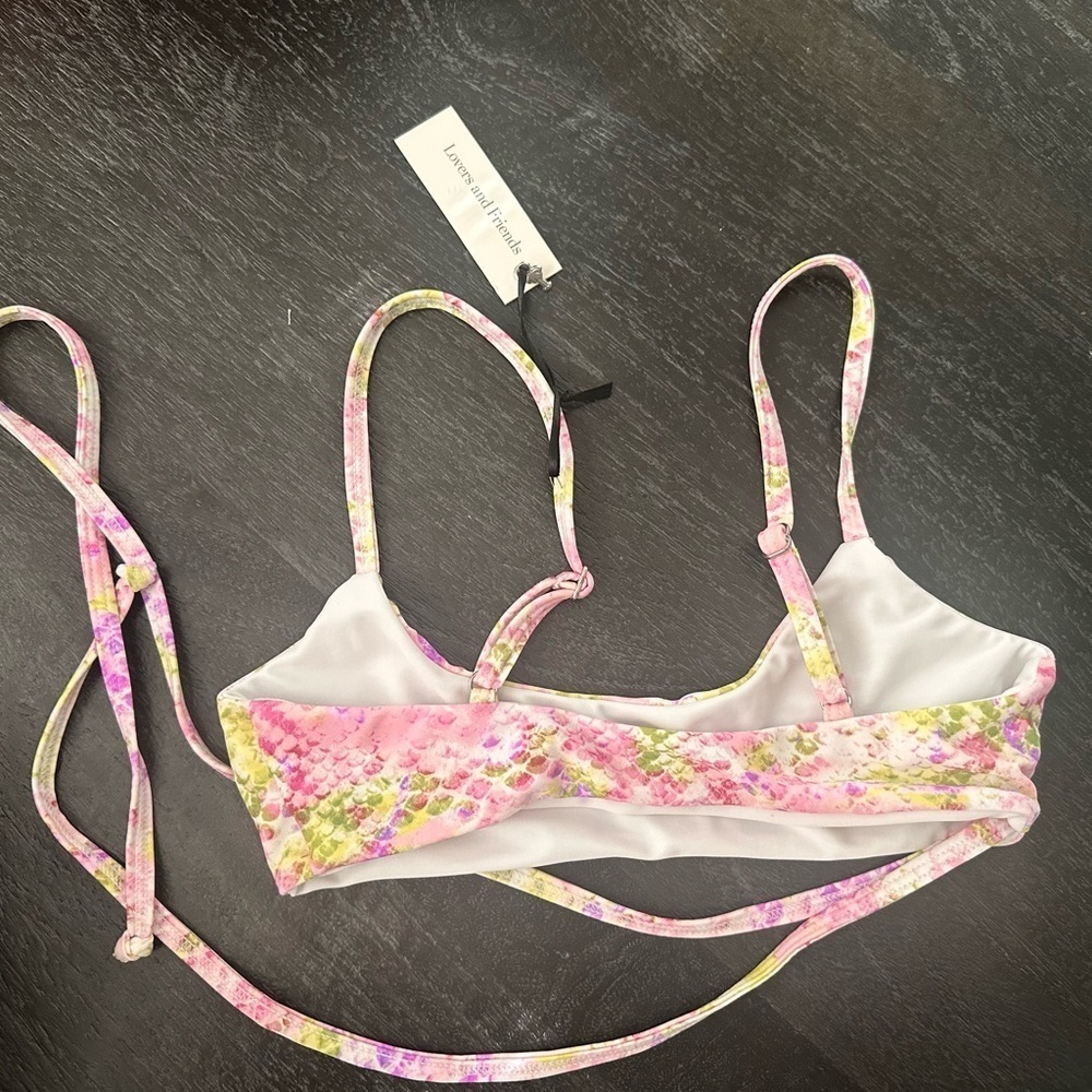 Lovers And Friends See Ya Swim Bikini Top in Psychedelic‎ Snake Sz XXS - Picture 4 of 5